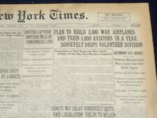 1917 MAY 21 NEW YORK TIMES - PLAN TO BUILD 3,500 WAR PLANES - NT 9152 picture