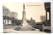 1910 Soldiers Monument Somerset PA Pennsylvania Vintage Postcard | Posted picture