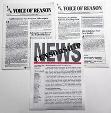 Voice of Reason Newsletter of Americans for Religious Liberty  1993 Lot 3 CA picture