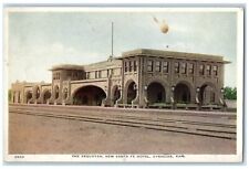1923 The Sequoyah New Santa Fe Hotel Syracuse Kansas KS RPO Vintage Postcard picture