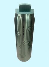 Starbucks 2024 Mint-Green Wave Curved Texture StainlSteel VacInsul 16 oz Tumbler picture