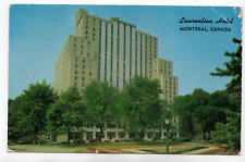 1954 Hotel Laurentien Montreal Quebec Canada  Vintage Postcard 4c Walrus Stamp picture