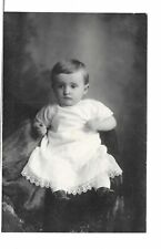 Vintage B&W Photo Young Child Sitting in Chair 4