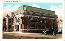 Palmyra Bank Pennsylvania WB Vintage Postcard Unposted Antique Car picture