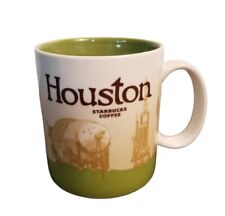 Starbucks Coffee Mug Green White Cup Houston 2012 Collectible picture