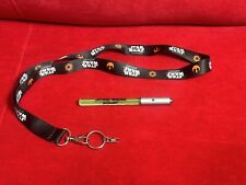 2008 RARE Star Wars In Concert Souvenir Mini Lightsaber Green & Lanyard WORKS picture