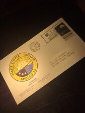 Apollo  12 Commemorative Postal Envelope And Stamp w self Mailed Time Stamp 1969 picture