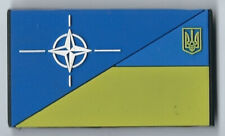 Ukrainian Ukraine NATO Flag PVC Patch picture