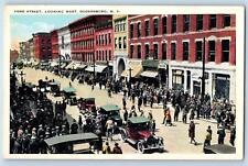 Ogdensburg New York NY Postcard Ford Street Looking West Scene c1920s Antique picture