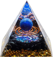 Orgone Crystal Pyramid, Lapis Lazuli Healing Crystal,Orgonite Protection Crystal picture