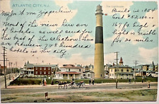 1906 ATLANTIC CITY NEW JERSEY ABSECON LIGHTHOUSE Tuck Postcard Boardwalk C7 picture