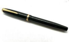 Vtg Antique Black Parker Duofold Vacuum Filled Fountain Pen Jewel End Untested picture