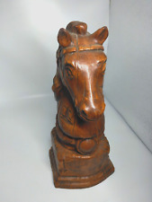 Vintage Horse Head Ceramic Large Chess Piece 