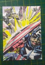 2022 Upper Deck Avengers Vs X-Men - Cyclops Vs Captain America 1/1  by Ed Bilas picture