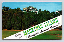 Greetings from Mackinac Island Michigan MI Postcard picture