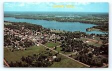 CROSBY, MN Minnesota ~ AERIAL VIEW of CITY 1965 Crow Wing County Postcard picture
