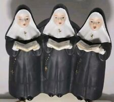 Singing Nuns Music Box Vintage  Porcelain Made in Japan Plays The Lords Prayer picture