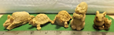 FIVE Rare Factory Samples Small unpainted Animal Figures picture