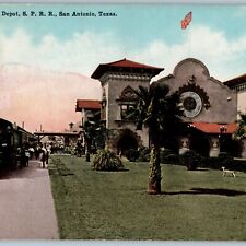 c1910s San Antonio, TX Sunset Depot Southern Pacific Railway Train Station A189 picture