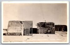 Yuma Arizona~Old Abandoned Penitentiary~Wall & Gate~Some Graffiti~1950s RPPC picture