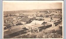 HOT SPRINGS NM BIRDS EYE VIEW original real photo postcard rppc NEW MEXICO c1910 picture
