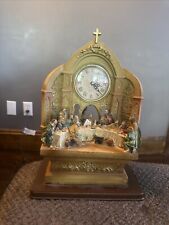 Rare “The Last Supper” Working Clock Jesus Disciples Easter picture