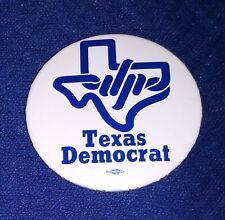 OFFICIAL DEMOCRAT PARTY SUPPORTER TEXAS POLITICAL CAMPAIGN PINBACK BUTTON picture