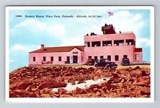 Pikes Peak CO-Colorado, Summit House, Vintage c1939 Postcard picture