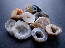 Oco Geode 1/4 Lb Lot Natural Polished Agate Crystals Druzy Geode Halves picture