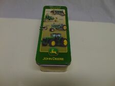 John Deere Tractors metal collectible box  piggy bank 1924 33 47 styles on front picture