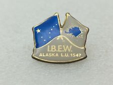 VINTAGE IBEW LOCAL LAPEL PIN UNION LU 1547 ALASKA  picture