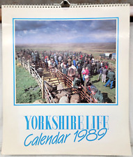 Yorkshire Life Calendar 1989 Village Scenes Landscapes UK England 13.5