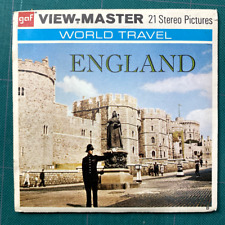 VIEW MASTER WORLD Travel ENGLAND 3 reel set Original Booklet Sawyers B156 picture