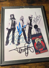 Motley Crue 8.5x11 Signed framed Photo Reprint with Tour Laminate Pass picture