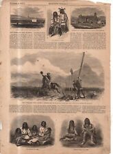 1867 Harpers Weekly November 2 Original Print Native American - Snake, Ute Pony  picture