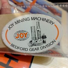 MINING STICKER, EXTREMELY RARE JOY MINING BEDFORD GEAR DIVISION LEBANON, KY picture
