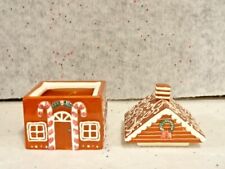 SLATKIN BATH AND BODY WORKS GINGERBREAD HOUSE WHITE BARN CANDLE CHRISTMAS NEW picture