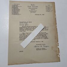 Texas State Teachers Association Letter 1935 Lewis B Cooper picture