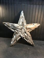 Vintage Drift Wood Art Star 5 Point 25in Nautical Beach Decor picture