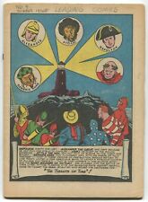 Leading Comics #3 (DC, 1942) Green Arrow and Crimson Avenger. No Front Cover picture