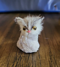 Vintage Miniature Cat Fuzzy Angry Kitty ~2
