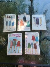Vintage 1960's Ladies & Misses Skirt Sewing Patterns-Set Of 5 picture