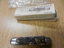 NIB Camillus CCC-2 30-30 Cartridge Pocket Knife Bone Handles 4 1/8