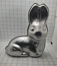 VTG 1974 Wilton Aluminum Bunny 3D Cake Mold Chocolate Mold Baking Easter picture