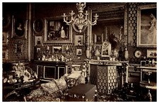 England, Windsor Castle, The Queens Sitting Room Vintage Albumen Print Print Print  picture