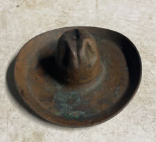 Vintage Copper Sombrero Cowboy Hat Ashtray Mid Century picture