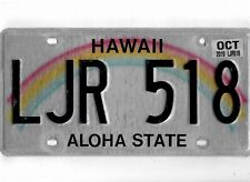 HAWAII passenger 2019 license plate 
