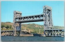 Cantilever Bridge Across Portage Lake, Houghton & Hancock, Michigan - Postcard picture