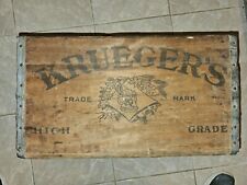 Krueger Beer Crate 1927 Very Rare Wood Crate picture
