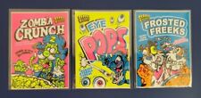 2011 WAX-EYE CEREAL KILLERS SERIES 1 BLACK LIGHT STICKERS SET OF 3 picture